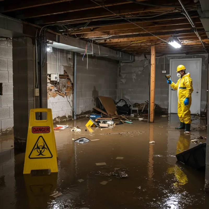 Flooded Basement Electrical Hazard in Los Angeles, CA Property